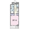 ライム周南 1Kの間取り