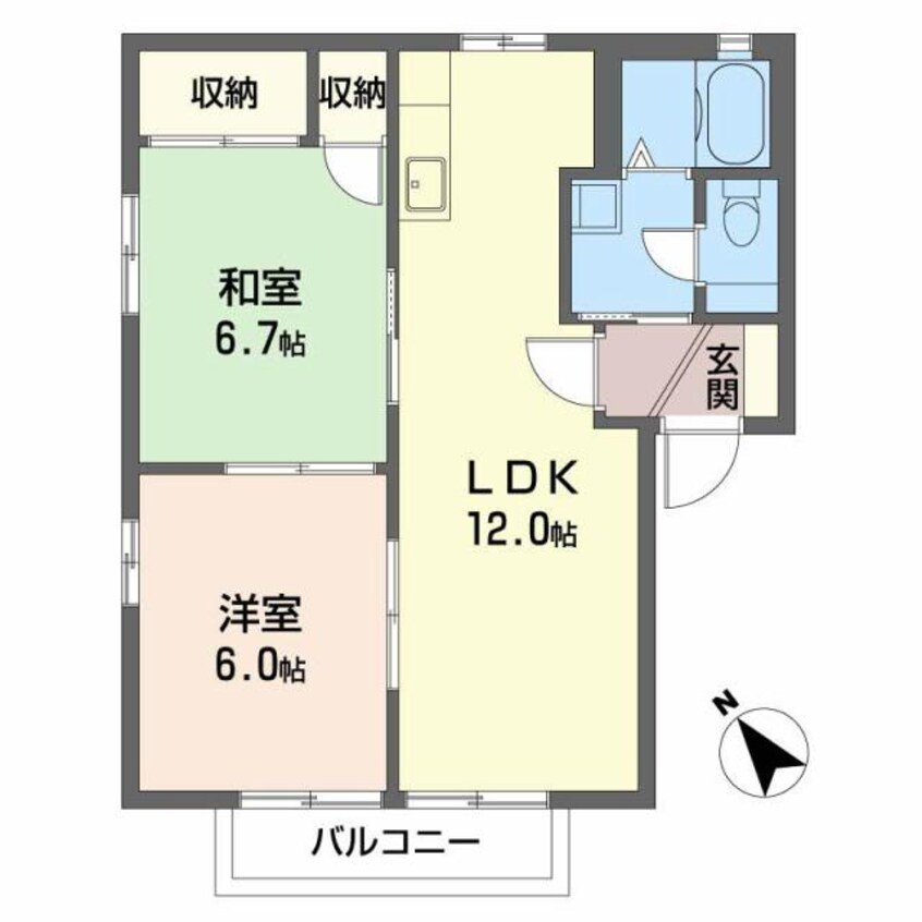 間取図 フォーレス下松