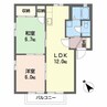 フォーレス下松 2LDKの間取り