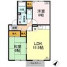 Wアリエス 2LDKの間取り