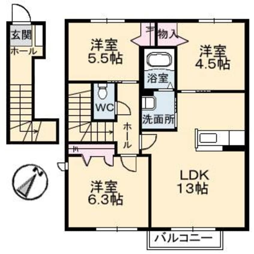 間取図 ウィステリアＢ