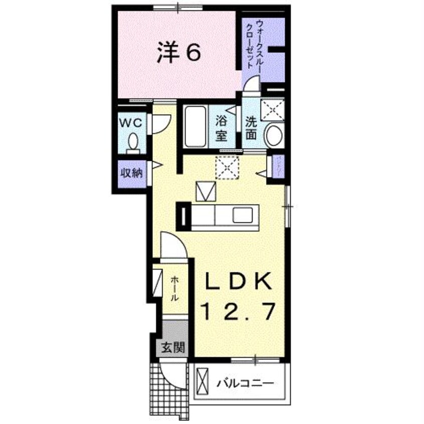 間取図 上越線（群馬県内）/新前橋駅 徒歩44分 1階 築5年