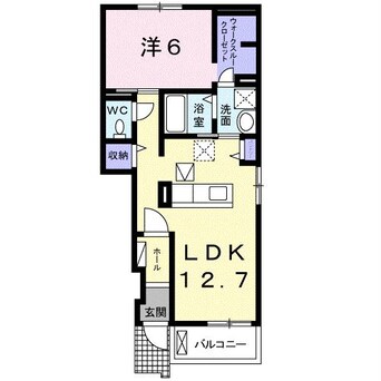 間取図 上越線（群馬県内）/新前橋駅 徒歩44分 1階 築6年