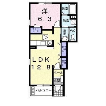 間取図 上越線（群馬県内）/新前橋駅 徒歩43分 1階 築18年