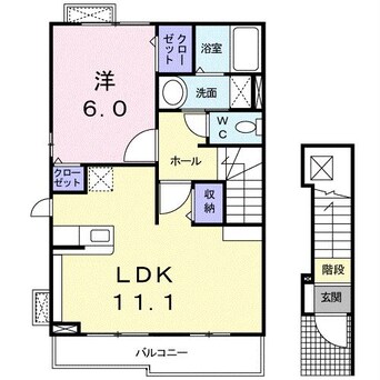 間取図 上越線（群馬県内）/高崎問屋町駅 徒歩25分 2階 築14年