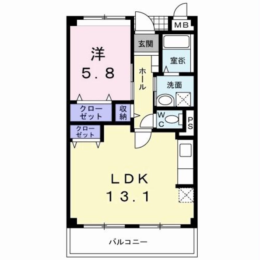 間取図 グレイスマンションⅡ
