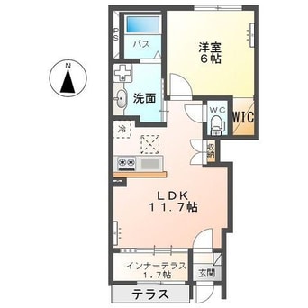 間取図 上越線（群馬県内）/新前橋駅 徒歩35分 1階 築1年
