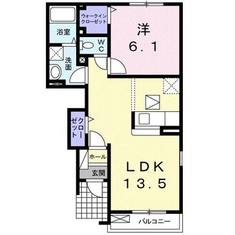 間取図 上越線（群馬県内）/井野駅 徒歩18分 1階 築13年