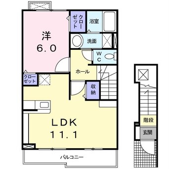 間取図 上越線（群馬県内）/高崎問屋町駅 徒歩25分 2階 築13年