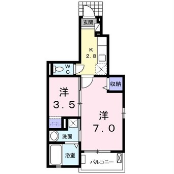 間取図 上越線（群馬県内）/井野駅 徒歩12分 1階 築11年