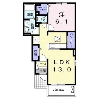 間取図 上越線（群馬県内）/群馬総社駅 徒歩49分 1階 築8年