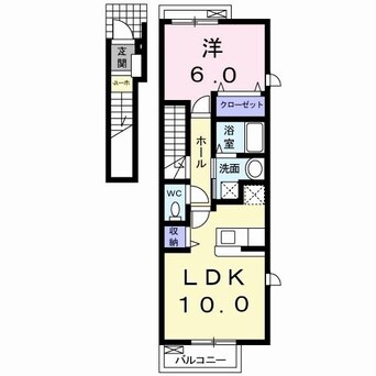 間取図 両毛線/前橋大島駅 徒歩9分 2階 築15年