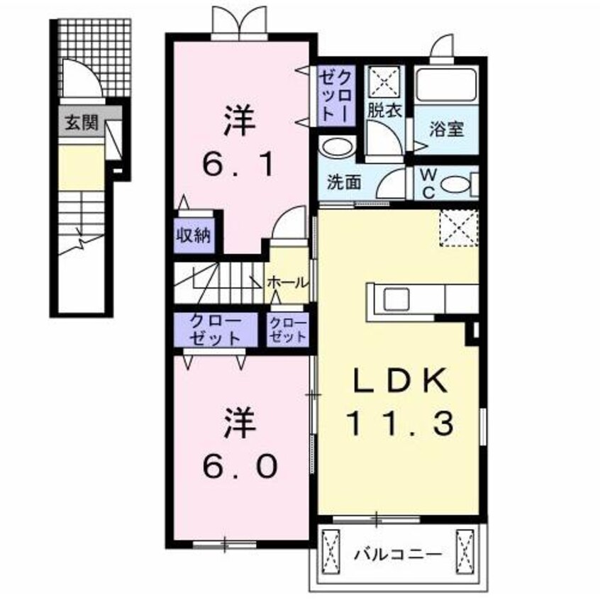 間取図 パストラル上ノ原Ⅰ