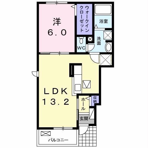 間取り図 ブルーイン幸塚　B