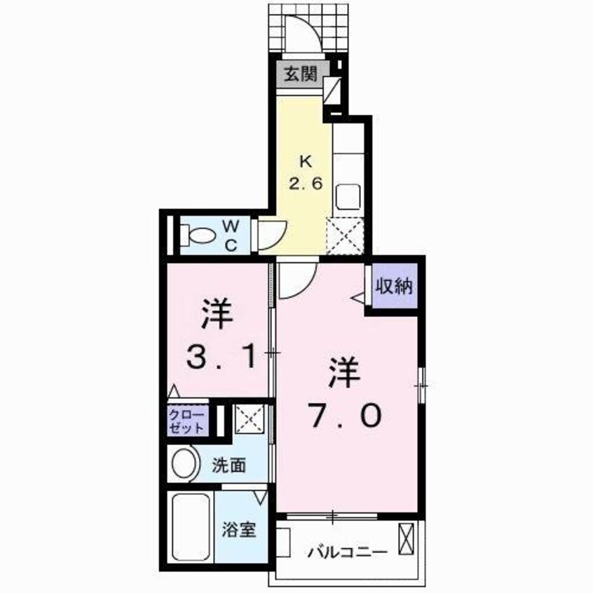 間取図 シエル　FK