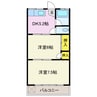 上越線（群馬県内）/新前橋駅 徒歩27分 3階 築46年 2DKの間取り