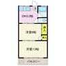 上越線（群馬県内）/新前橋駅 徒歩27分 3階 築46年 2DKの間取り