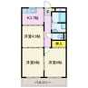 上越線（群馬県内）/井野駅 徒歩56分 2階 築37年 3Kの間取り