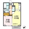 アメージングベルテ 1LDKの間取り