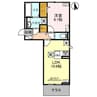 D-ROOM六供町2丁目 1LDKの間取り