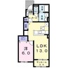 上越線（群馬県内）/八木原駅 徒歩9分 1階 築9年 1LDKの間取り