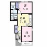 上越線（群馬県内）/八木原駅 徒歩22分 1階 築16年 2DKの間取り