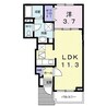 グランメゾン　東高崎Ⅰ 1LDKの間取り
