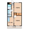 ストウハイツ　B 2DKの間取り