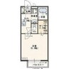 コンフォールアンジュ 1Kの間取り