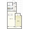 la fortuna 1LDKの間取り
