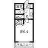 あさひレジデンス上中居II 1Kの間取り