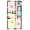 フェルモＡ 2LDKの間取り