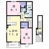 ポラリス３号館 2LDKの間取り