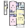 オーブＢ 2LDKの間取り