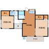 都丸貸住宅 2DKの間取り