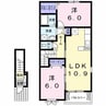 ポラリス４号館 2LDKの間取り
