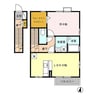 両毛線/新前橋駅 徒歩14分 2階 築19年 1LDKの間取り