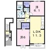 シードリーム 2LDKの間取り