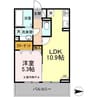両毛線/前橋駅 徒歩10分 3階 築浅 1LDKの間取り