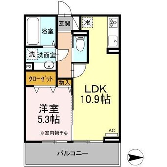 間取図 D-ROOM紅雲町C
