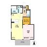 両毛線/新前橋駅 徒歩31分 1階 築12年 1LDKの間取り