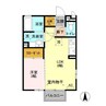 アスール 1LDKの間取り