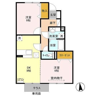 間取図 アロース・ガーデン　Ａ