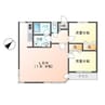 クレイン小塙 2LDKの間取り