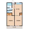 矢田ハイツ 2DKの間取り