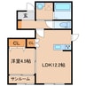 フィオーレ富久 1LDKの間取り
