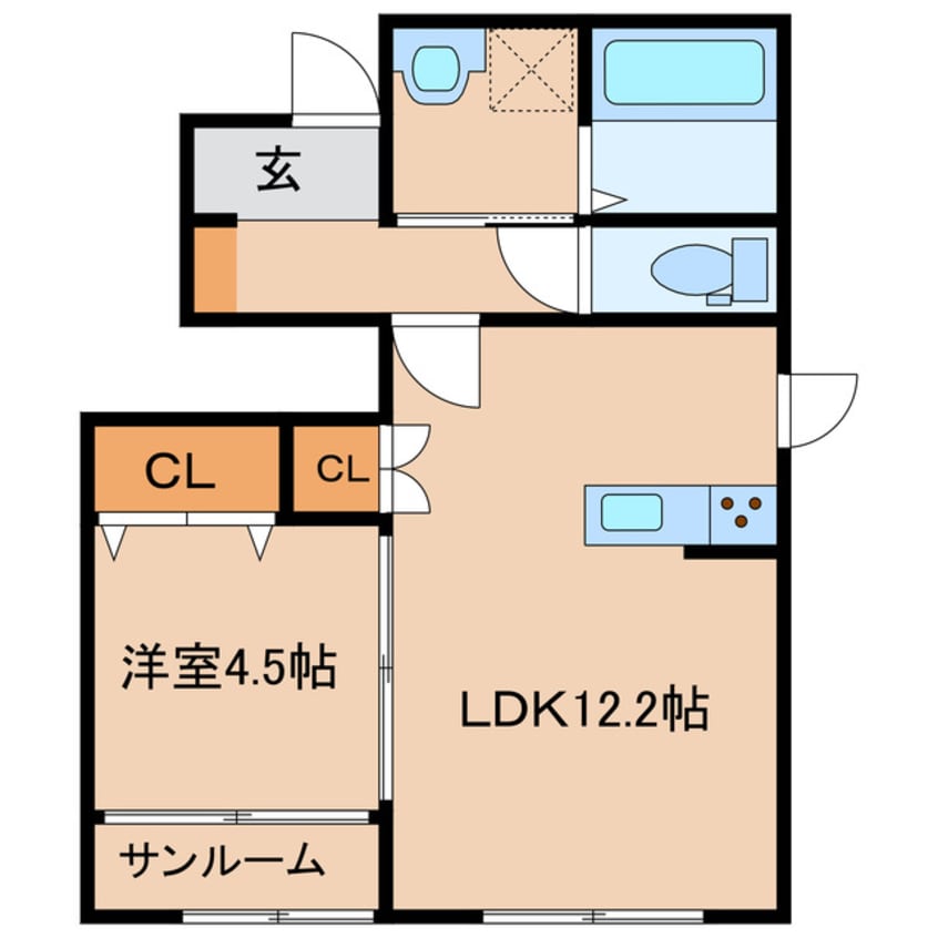 間取図 フィオーレ富久