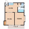 三樹ハイツ天川 2DKの間取り