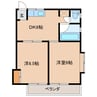 三樹ハイツ天川 2DKの間取り