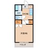 サウスタウン 1DKの間取り